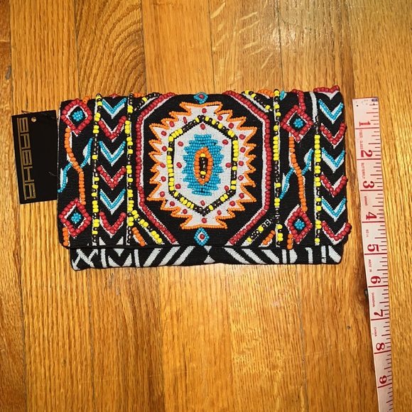 NWT Sasha Tribal Beaded Clutch - Picture 6 of 8